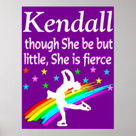 LILA CUSTOM WENIG, ABER FIERCE SKATEN POSTER