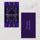 Lila Cyber-Circuit-Visitenkarte 2 Visitenkarte (Vorne/Hinten)