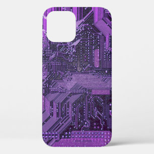 Lila Cyber Leiterplatte Tech Kunst Elektronik Case-Mate iPhone Hülle