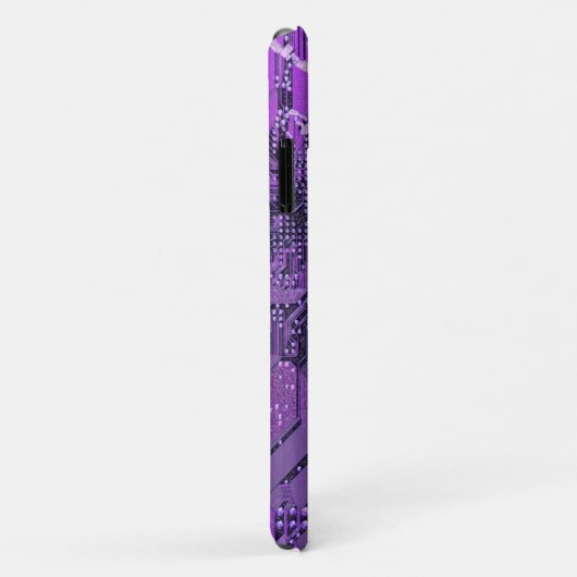Lila Cyberschalttafel Tech Art Electronics Case-Mate iPhone Hülle (Hinten/Rechts)