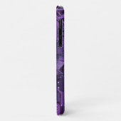 Lila Cyberschalttafel Tech Art Electronics Case-Mate iPhone Hülle (Hinten/Links)