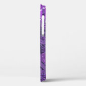 Lila Cyberschalttafel Tech Art Electronics Case-Mate iPhone Hülle (Rückseite / Links)