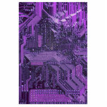 Lila Cyberschalttafel Tech Art Electronics Fotoskulptur Magnet<br><div class="desc">Entfesseln Sie Ihre innere Tech-Visionäre mit unserer elektrisierenden Leiterplattenkunst. Das ist nicht nur ein Design, sondern eine Aussage. Tauchen Sie ein in die Welt der Innovation mit unseren kühnen Farbtönen: ruhiges Blau, rätselhaftes lila, opulentes Gold oder lebendige Fuchsia. Jedes Stück ist eine Verschmelzung von Kunst und Technologie, die den Komplex...</div>