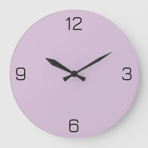Lila D8BFD8 - Option zum Hinzufügen von Namen Große Wanduhr