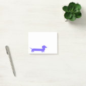 Lila Dachshund Süße Doxie Post-it Klebezettel (Büro)