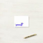 Lila Dachshund Süße Doxie Post-it Klebezettel (Auf Schreibtisch)