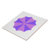 Lila Dachziegel auf weißem Hintergrund Fliese (Seite)