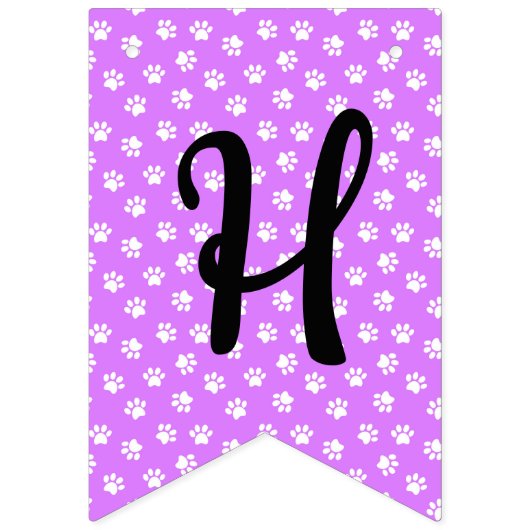 Lila Dackel Bunting Party Banner (Zweite Fahne)