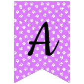 Lila Dackel Bunting Party Banner (Dritte Fahne)