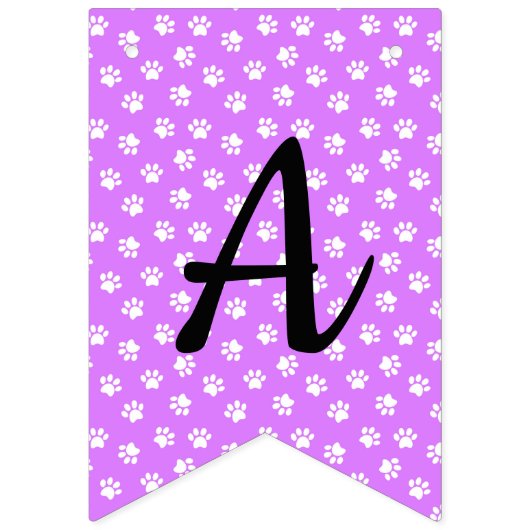 Lila Dackel Bunting Party Banner (Dritte Fahne)