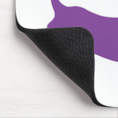 Lila Dackel Mousepad (Ecke)