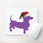 Lila Dackel Mousepad (Mit Mouse)