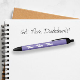 Lila Dackel Tintenpatrone Kleine Geschenk Geschenk Kugelschreiber