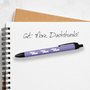 Lila Dackel Tintenpatrone Kleine Geschenk Geschenk Kugelschreiber