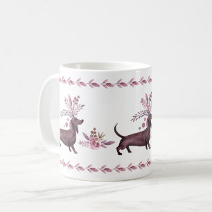 Lila Dackeln für die Dressous-Tasse Kaffeetasse