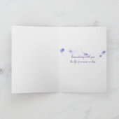 lila Dahlia-Beileid Karte (Innenseite)