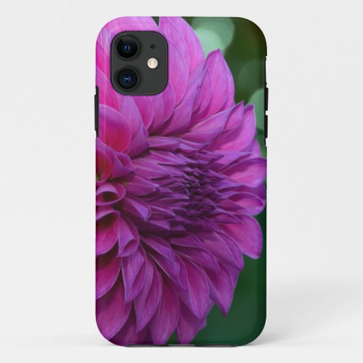 Lila Dahlia-Blume Case-Mate iPhone Hülle (Rückseite)