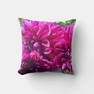 Lila Dahlia Blume Kissen