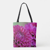 Lila Dahlia-Blume Tasche (Rückseite)