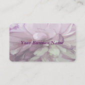 Lila Dahlia Design Business Card Visitenkarte (Rückseite)