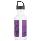 Lila Dahlia Edelstahlflasche (Rückseite)