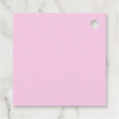 Lila Dahlia Eukalyptus Botanisches Brautparty Geschenkanhänger (Rückseite)