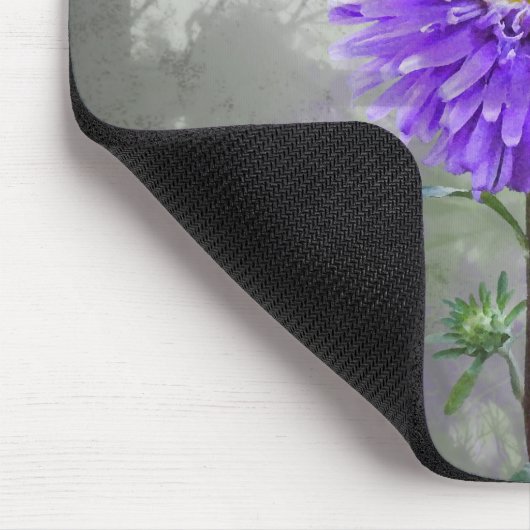 Lila Dahlia in Window Shadow Mousepad (Ecke)