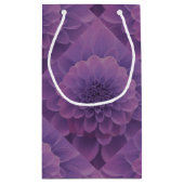 Lila Dahlia Kleine Geschenktüte (Rückseite)