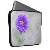 Lila Dahlia Laptopschutzhülle (Vorne Rechts)
