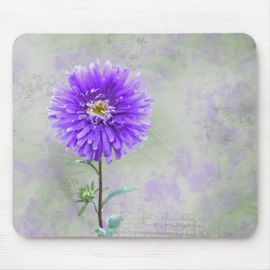 Lila Dahlia Mousepad (Vorne)