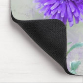 Lila Dahlia Watercolor Mousepad (Ecke)