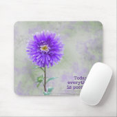 Lila Dahlia Watercolor Mousepad (Mit Mouse)
