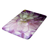 Lila Dahlias Design Bath Mat Badematte (Schrägansicht)
