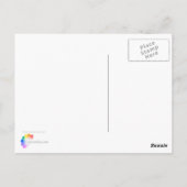 Lila Dahlie Postkarte (Rückseite)