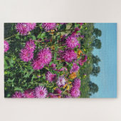 Lila Dahliengarten Puzzle (Horizontal)