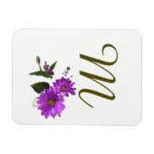 Lila Daisies Design Magnet (Horizontal)