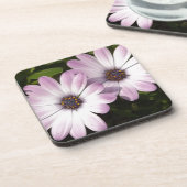 Lila Daisies Getränkeuntersetzer (Linke Seite)