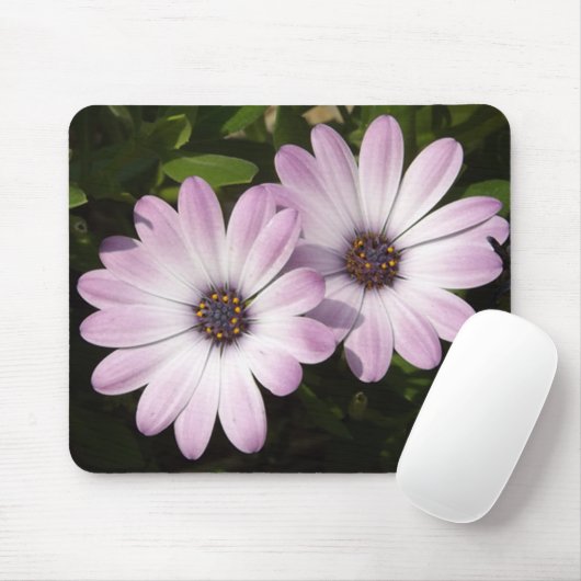 Lila Daisies Mousepad (Mit Mouse)