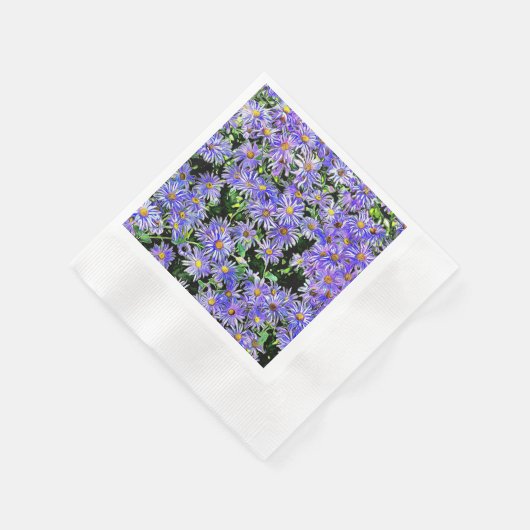 Lila Daisies Serviette (Ecke)