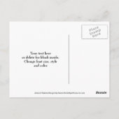 Lila Daisis Abstrakt Floral Vielen Dank Postcard Postkarte (Rückseite)