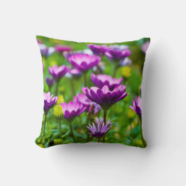 Lila Daisis Throw Kissen