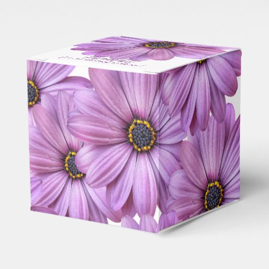 Lila Daisy 2"-Gastgeschenk-Box Geschenkschachtel (Vorderseite)