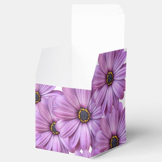 Lila Daisy 2"-Gastgeschenk-Box Geschenkschachtel (Geöffnet)