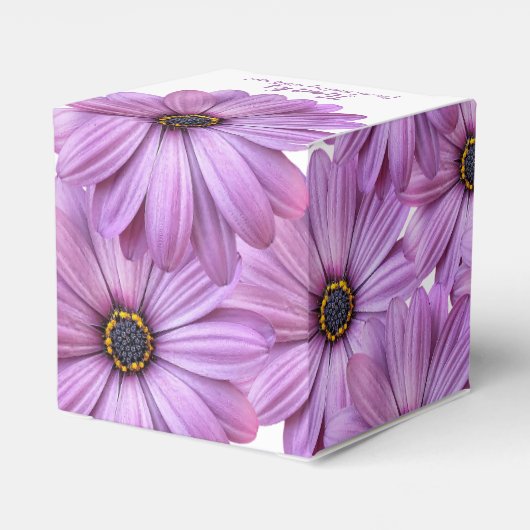 Lila Daisy 2"-Gastgeschenk-Box Geschenkschachtel (Rückseite)