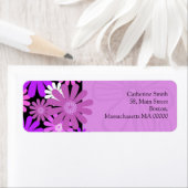 Lila Daisy-Adressmarken (Insitu)