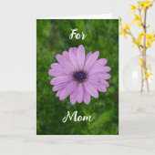 Lila Daisy Art Mother's Day Mama Karte (Gelbe Blume)