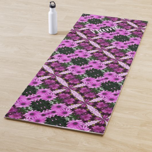 Lila Daisy-Blume Abstrakt Personalisiert Yogamatte (Beispiel)