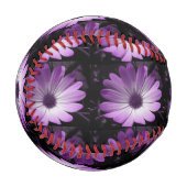 Lila Daisy Blume Baseball (Vorderseite Links)