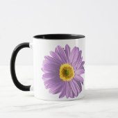 Lila Daisy-Blume benutzerdefinierbar Tasse (Links)