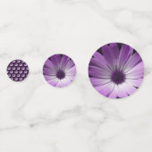 Lila Daisy-Blume benutzerdefinierter Table Confett Konfetti (Rückseiten)